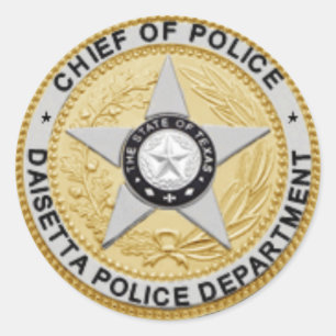 politiedienst Daisetta Badge Sticker