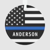 Politiedienst Douane Logo Naam Wetshandhaving Ornament (achterkant)