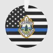 Politiedienst Douane Logo Naam Wetshandhaving Ornament (voorkant)