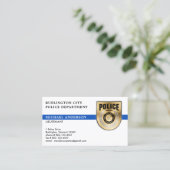 Politiedienst Douane Wetshandhaving Blue Logo Visitekaartje (Staand voorkant)