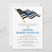 Politiedienst Handhaving Thin Blue Line Kaart (Voorkant)