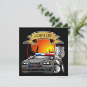 Politiedienst Kerst Kaart (Staand voorkant)