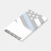  politiedienst naam dunne blauwe lijn post-it® notes (Schuin)