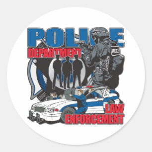 Politiedienst Ronde Sticker