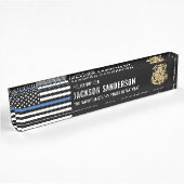 Politiedienst Thin Blue Line Naambordje
