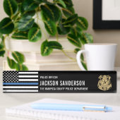 Politiedienst Thin Blue Line Naambordje