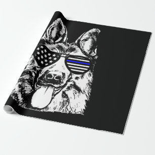 Politiedienst van de politie van Shepherd Cadeaupapier