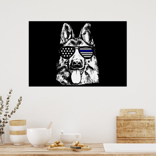 Politiedienst van de politie van Shepherd Poster (Keuken)