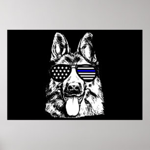 Politiedienst van de politie van Shepherd Poster