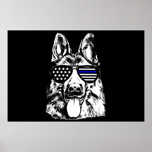 Politiedienst van de politie van Shepherd Poster (Voorkant)
