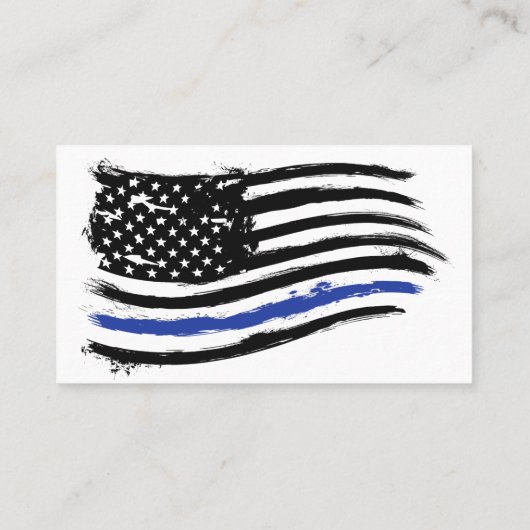 Politiedienst Wetshandhavingsambtenaar Logo Visitekaartje (Achterkant)