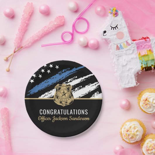 Politiedienst Wetshandhavingsautoriteit PARTIJ Papieren Bordje (Feest)