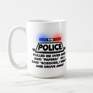 Politiedocumenten schaar Funny Mug Koffiemok