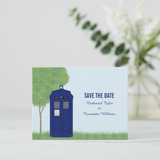 Politiedoos Sla het Briefkaart Datum op v4 (Staand voorkant)