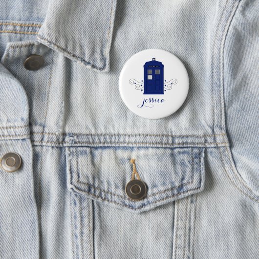 Politiedoos zwaait Button (In situ)