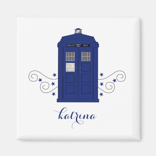 Politiedoos zwemt Magnet (Voorkant)