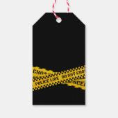 Politiefeest of moordpartij cadeaulabel (Achterkant)