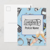 Politiefelicitaties briefkaart (Voorkant / Achterkant)