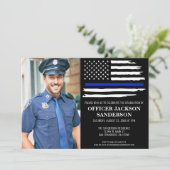 Politiefoto Afstuderen Blauwe Lijn Wetshandhaving Kaart (Staand voorkant)