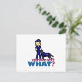 politiefunctionaris briefkaart (Staand voorkant)