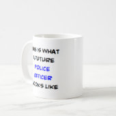 politiefunctionaris , toekomstige koffiemok (Voorkant links)