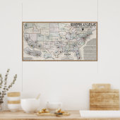 Politiegeweldkaart Poster (Keuken)