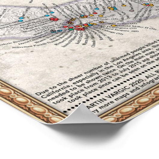 Politiegeweldkaart Poster (Hoek)