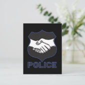 Politiehandschok Briefkaart (Staand voorkant)