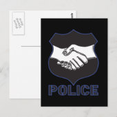 Politiehandschok Briefkaart (Voorkant / Achterkant)
