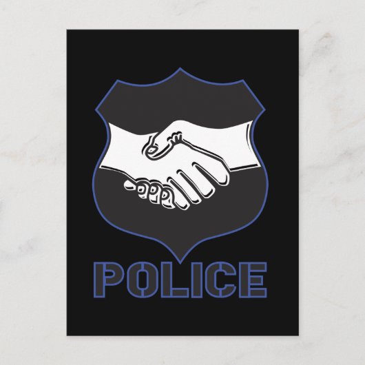 Politiehandschok Briefkaart (Voorkant)