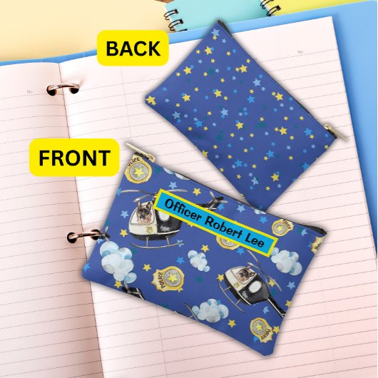 Politiehelikopter en K-9 Unit Fun Schattige Etui