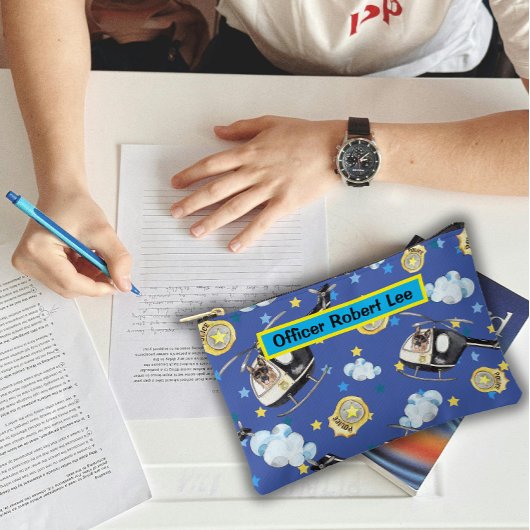 Politiehelikopter en K-9 Unit Fun Schattige Etui