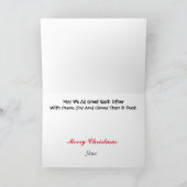 Politiehond en kerstkaart kaart (Binnen)