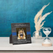 Politiehond Heroes Live Forever Fotoplaat (Insitu)