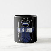 Politiehond K-9 Thin Blue Line Memorial Mok (Center)