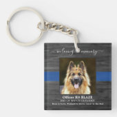 Politiehond Memorial K9 Officer in Liefde Memory Sleutelhanger (Voorkant)