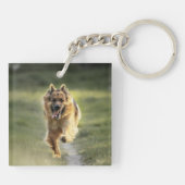 Politiehond Memorial K9 Officer in Liefde Memory Sleutelhanger (Achterkant)