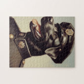 politiehond schilderen legpuzzel (Horizontaal)