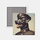  politiehond schilderen magneet (Voorkant / Achterkant)