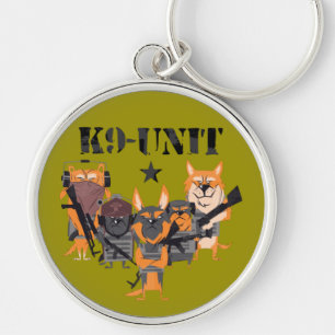 Politiehonden K9 Eenheid Sleutelhanger