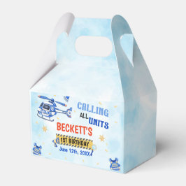 Politiejongen 1e verjaardagsfeestje bedankdoosjes