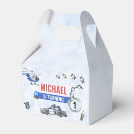 Politiejongen 1e verjaardagsfeestje bedankdoosjes