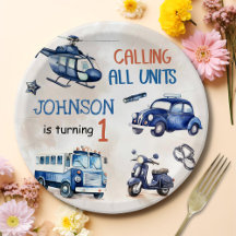 Politiejongen 1e verjaardagsfeestje