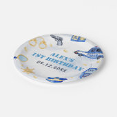 Politiejongen 1e verjaardagsfeestje papieren bordje