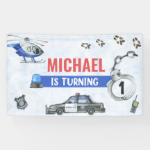 Politiejongen 1e verjaardagsfeestje