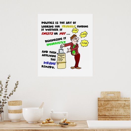 Politiek (1) poster (Keuken)