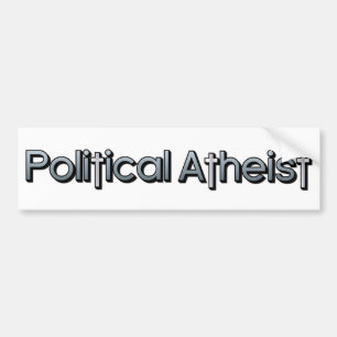 Politiek atheïst bumpersticker