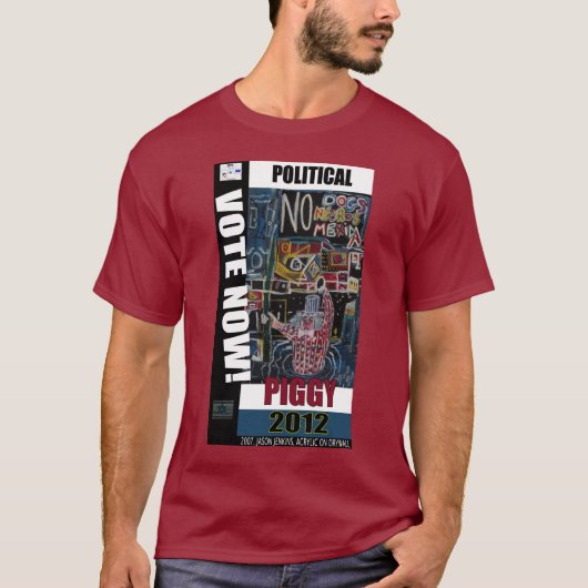 POLITIEK BIGGETJE T-SHIRT (Voorkant)