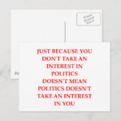 POLITIEK BRIEFKAART (Voorkant / Achterkant)