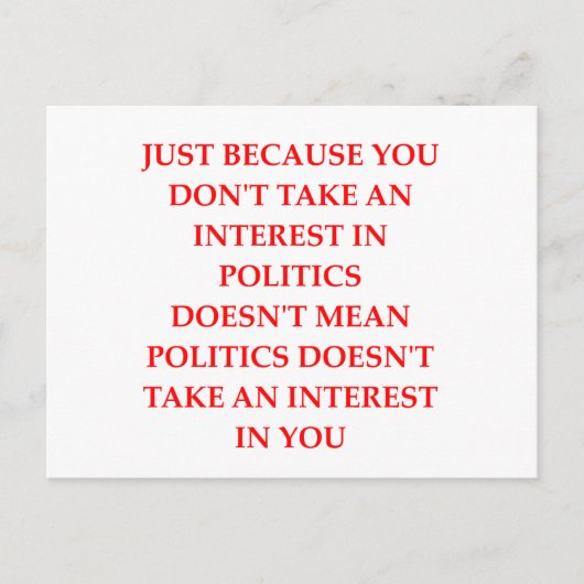 POLITIEK BRIEFKAART (Voorkant)